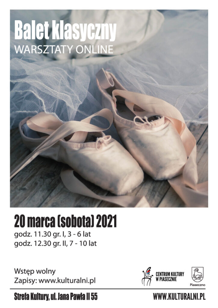 Plakat wydarzenia Balet klasyczny warsztaty online 