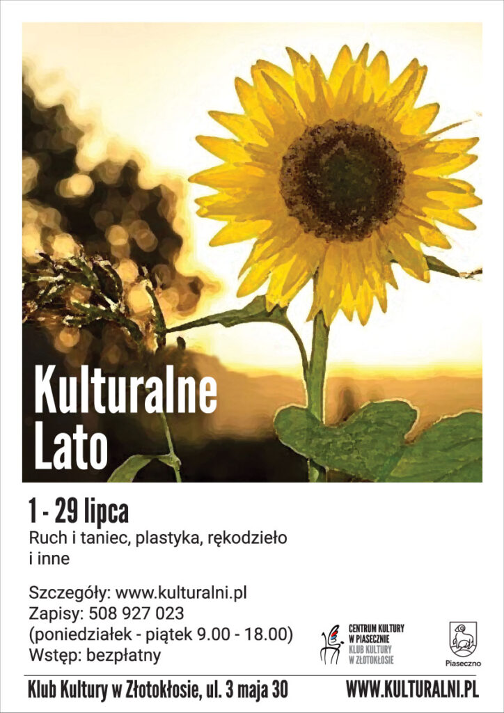 Kulturalne lato Klub Kultury w Złotokłosie