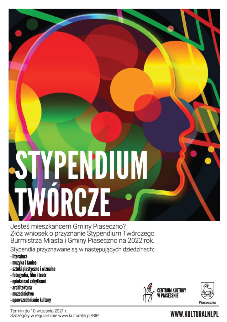 Plakat nowiny stypendium twórcze