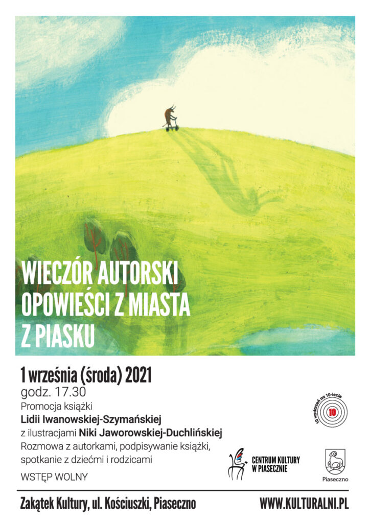 Plakat wydarzenia Wieczór Autorski. Opowieści z miasta z piasku 