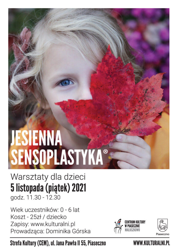 Plakat wydarzenia jesienna sensoplastyka