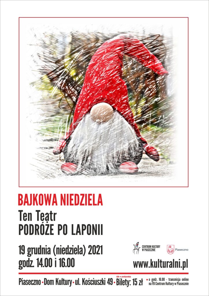 Plakat wydarzenia Bajkowa Niedziela. Podróż do Laponii 