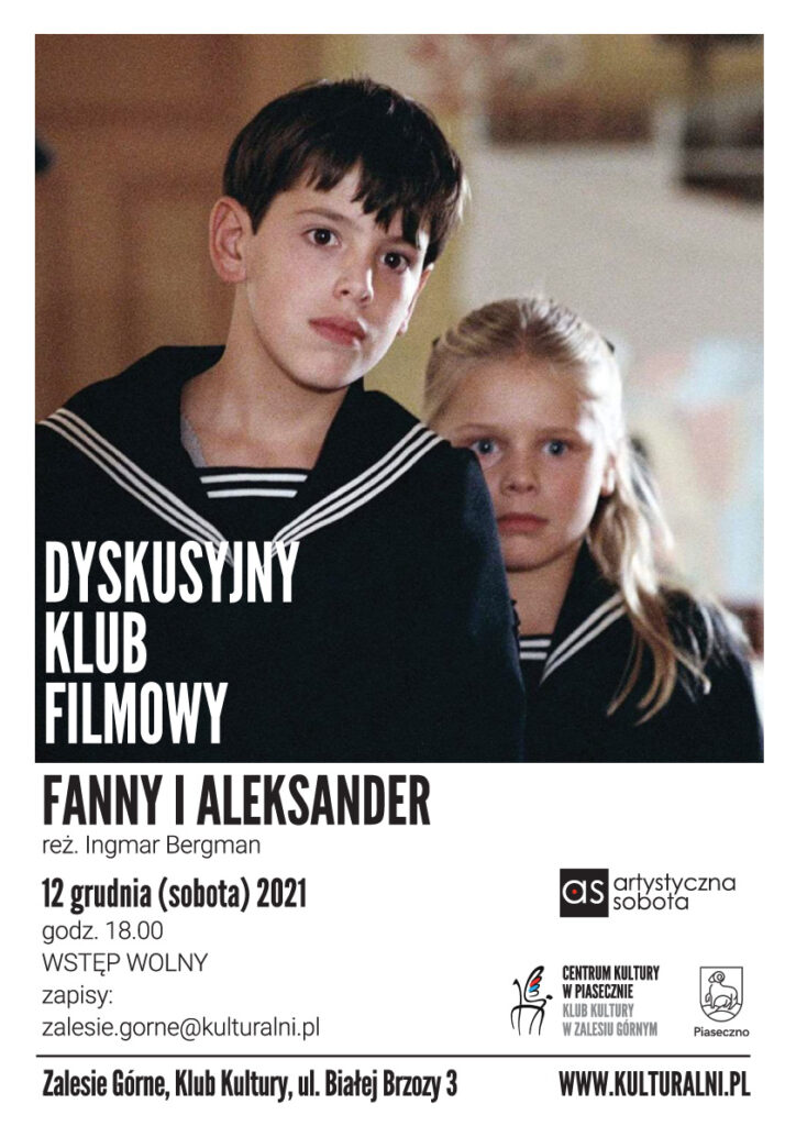 Plakat wydarzenia Dyskusyjny Klub Filmowy. Fanny i Aleksander