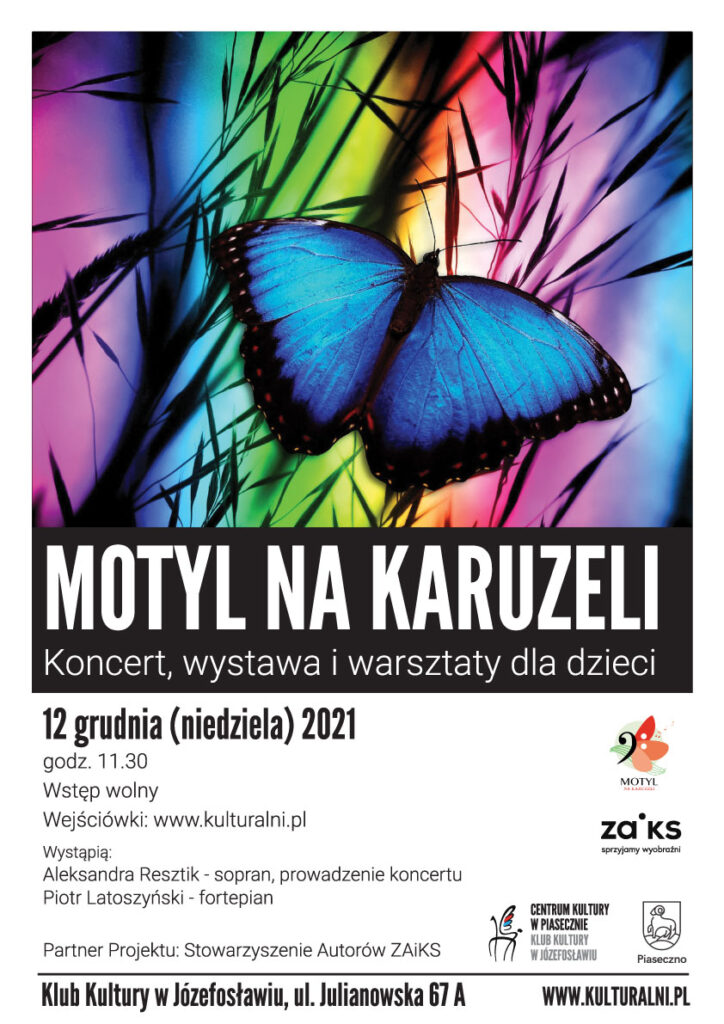 Plakat wydarzenia Motyl na karuzeli 