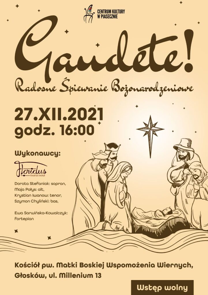 Plakat wydarzenie Gaudete! 