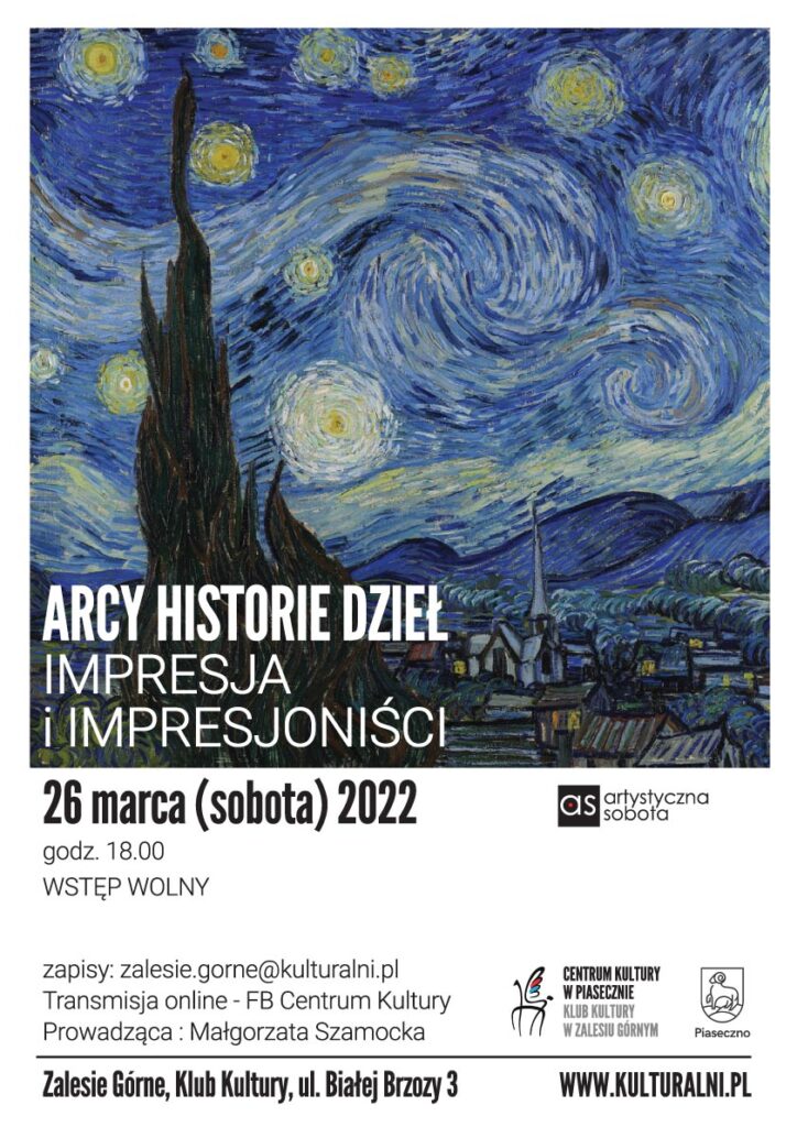 Plakat wydarzenia Arcy historie. Impresjonizm 