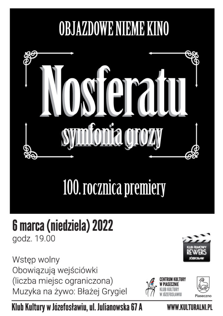 Plakat wydarzenia Objazdowe Nieme Kino. Nosferatu 