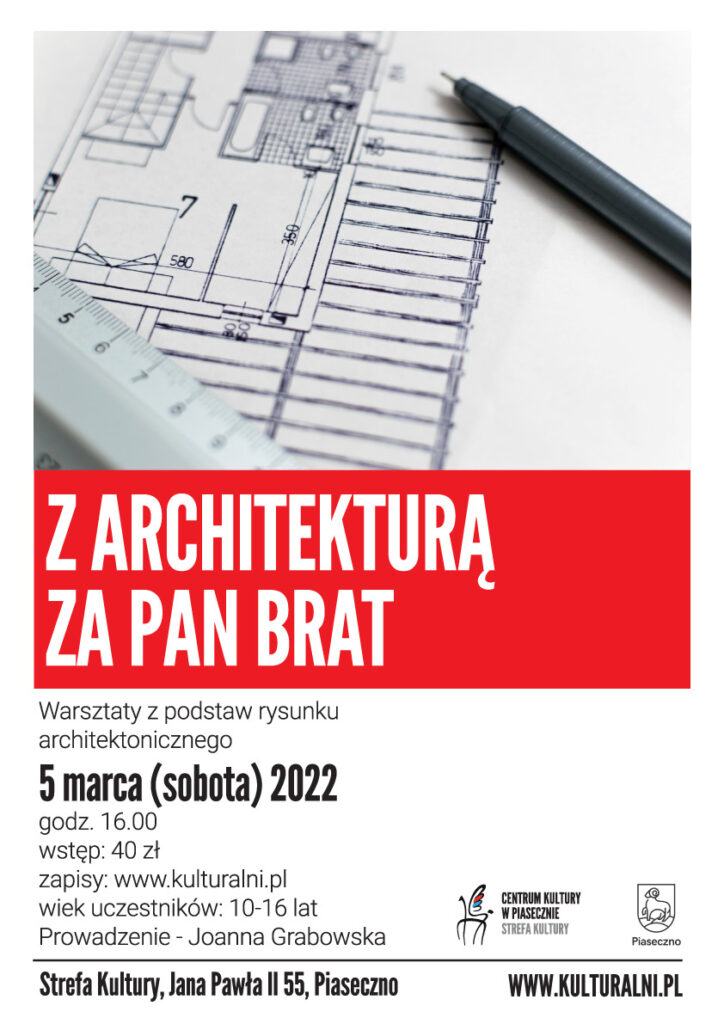 Plakat wydarzenia Z architekturą za pan brat 
