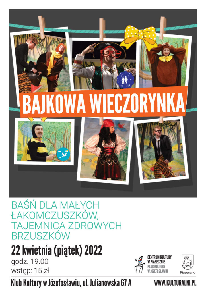 Plakat wydarzenia Bajkowa wieczorynka