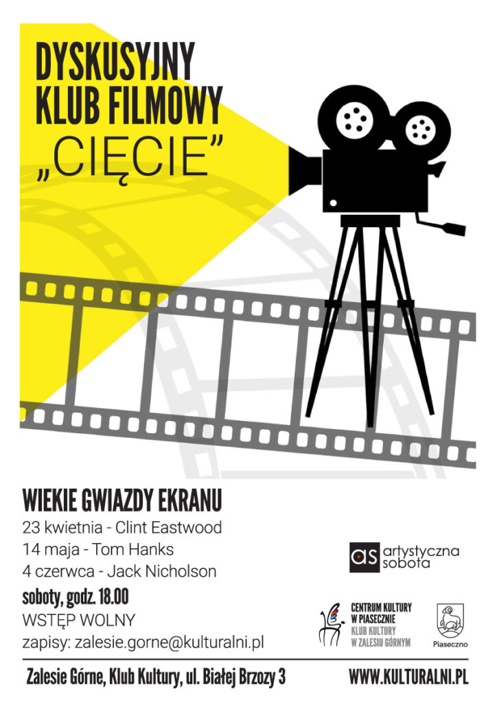 Plakat wydarzenia Dyskusyjny klub filmowy Cięcie
