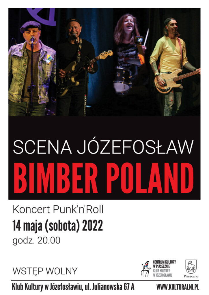 Plakat wydarzenia Scena Józefosław. Bimber Poland