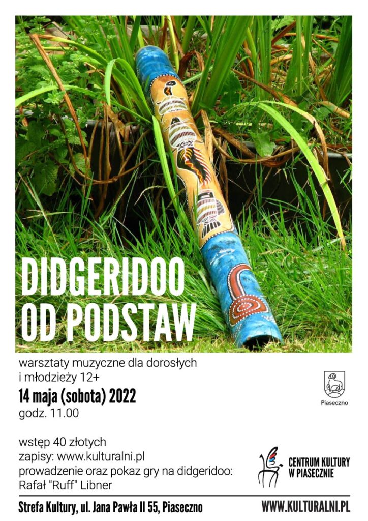 Plakat wydarzenia Didgeridoo od podstaw