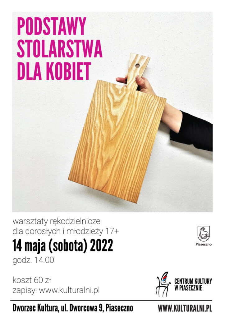 Plakat wydarzenia Podstawy stolarstwa dla kobiet