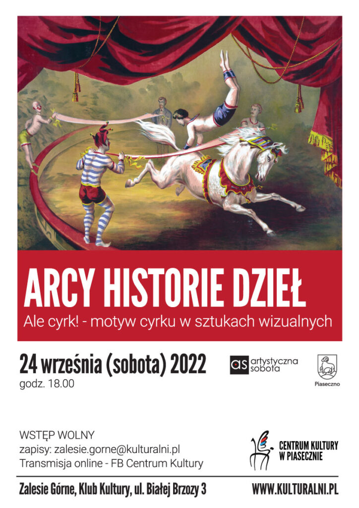 Plakat wydarzenia Arcy historie Dzieł. Ale cyrk!