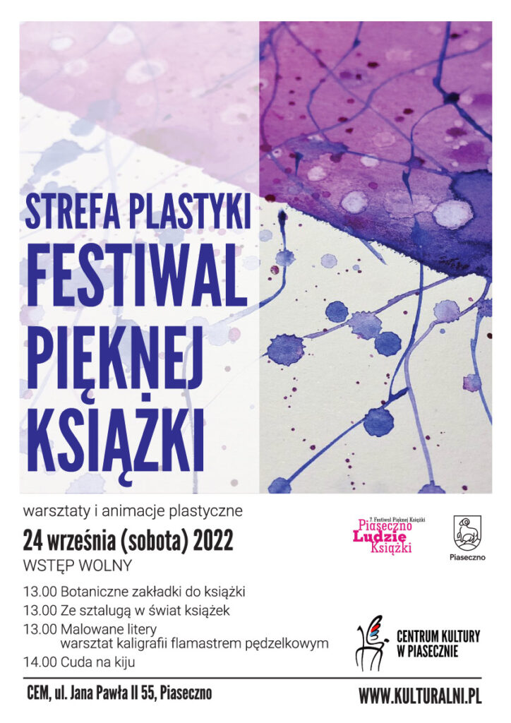 Plakat wydarzenia Strefa Plastyki - Festiwal Pięknej Książki 