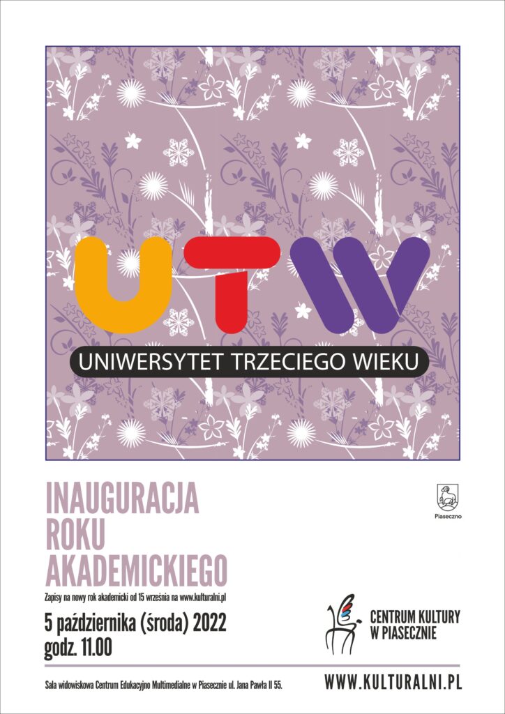 Plakat wydarzenie Inauguracja UTW