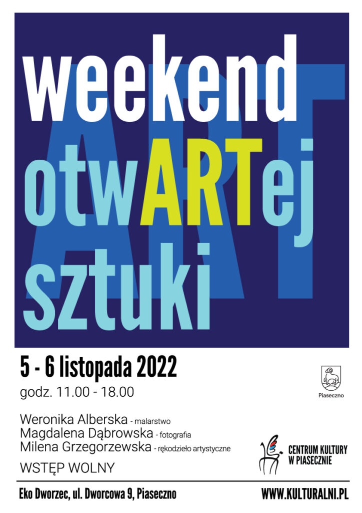 Plakat wydarzenia Weekend otwartej sztuki