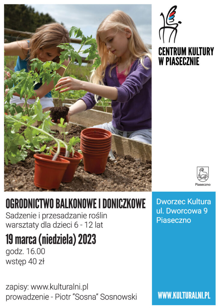 Plakat wydarzenia Ogrodnictwo balkonowe i doniczkowe