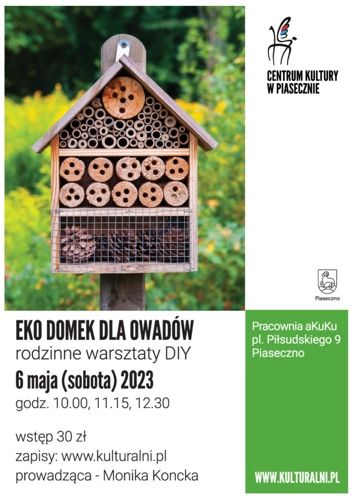 Plakat wydarzenia Eko domek dla owadów