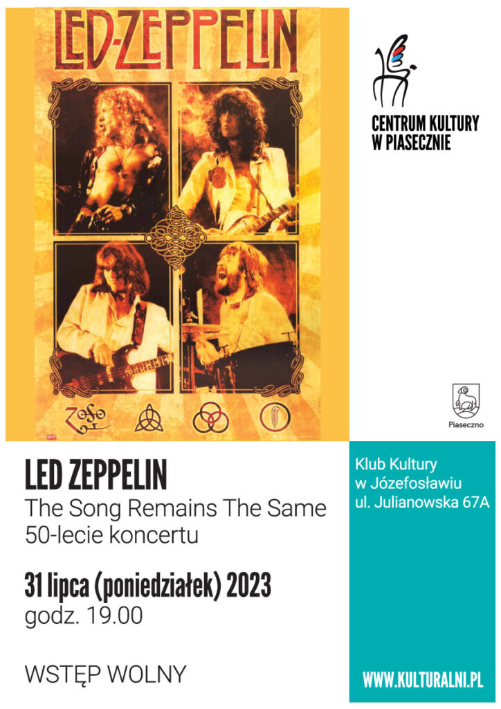 Plakat wydarzenia Led Zeppelin 