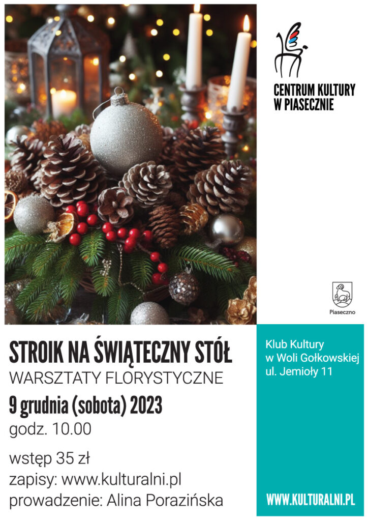 Plakat wydarzenia Stroik na świąteczny stół