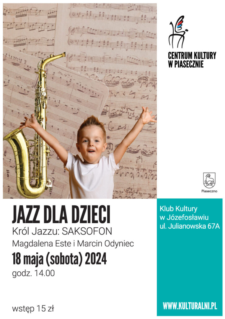 Plakat wydarzenia Jazz dla dzieci 