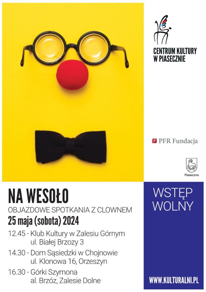 Plakat wydarzenia na wesoło