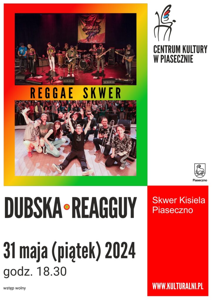 Plakat wydarzenie Reggae skwer