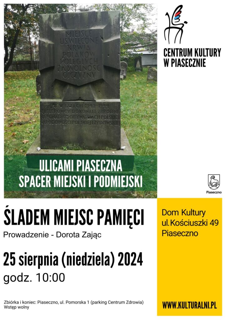 Plakat wydarzenia Ulicami Piaseczna